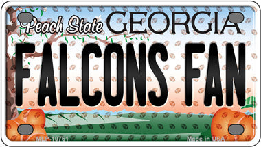 Falcons Fan Georgia Novelty Mini Metal License Plate Tag
