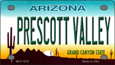 Prescott Valley Arizona Novelty Mini Metal License Plate Tag