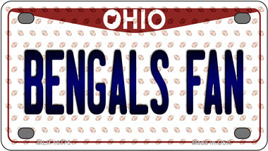 Bengals Fan Ohio Novelty Mini Metal License Plate Tag