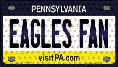 Eagles Fan Pennsylvania Novelty Mini Metal License Plate Tag