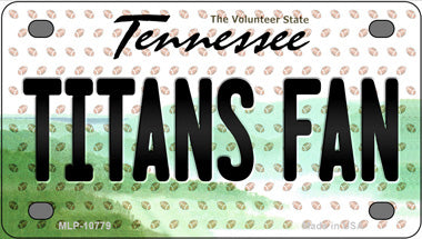 Titans Fan Tennessee Novelty Mini Metal License Plate Tag