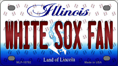 White Sox Fan Illinois Novelty Mini Metal License Plate Tag