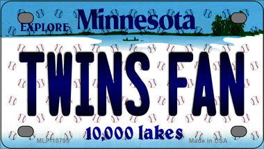 Twins Fan Minnesota Novelty Mini Metal License Plate Tag