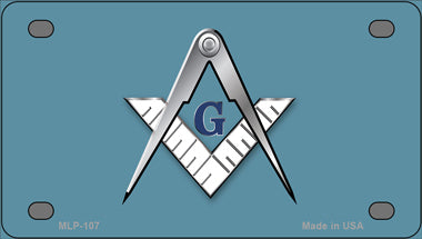 Masons Logo Novelty Mini Metal License Plate Tag