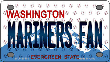 Mariners Fan Washington Novelty Mini Metal License Plate Tag