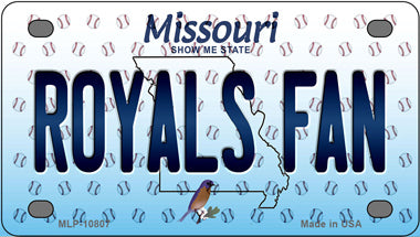 Royals Fan Missouri Novelty Mini Metal License Plate Tag