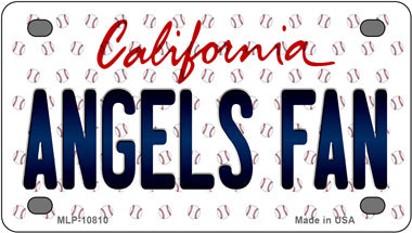 Angels Fan California Novelty Mini Metal License Plate Tag