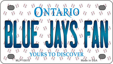 Blue Jays Fan Ontario Novelty Mini Metal License Plate Tag