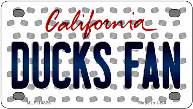 Ducks Fan California Novelty Mini Metal License Plate Tag