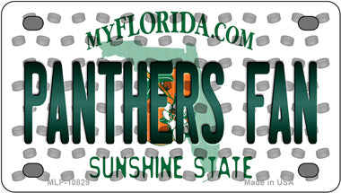 Panthers Fan Florida Novelty Mini Metal License Plate Tag