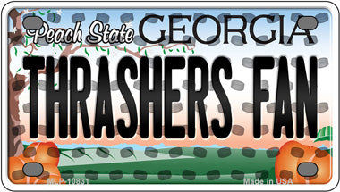 Thrashers Fan Georgia Novelty Mini Metal License Plate Tag