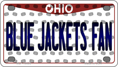 Blue Jackets Fan Ohio Novelty Mini Metal License Plate Tag