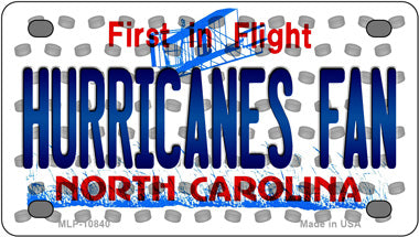 Hurricanes Fan North Carolina Novelty Mini Metal License Plate Tag