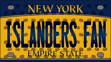 Islanders Fan New York Novelty Mini Metal License Plate Tag