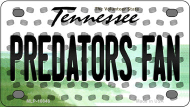 Predators Fan Tennessee Novelty Mini Metal License Plate Tag