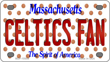 Celtics Fan Massachusetts Novelty Mini Metal License Plate Tag