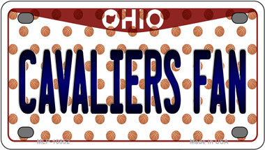 Cavaliers Fan Ohio Novelty Mini Metal License Plate Tag