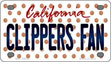 Clippers Fan California Novelty Mini Metal License Plate Tag