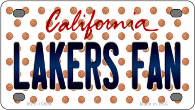 Lakers Fan California Novelty Mini Metal License Plate Tag