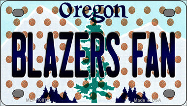 Blazers Fan Oregon Novelty Mini Metal License Plate Tag