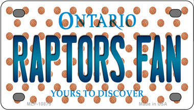 Raptors Fan Ontanio Novelty Mini Metal License Plate Tag