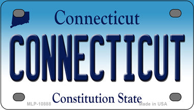 Connecticut CT Novelty Mini Metal License Plate Tag