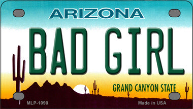 Bad Girl Arizona Novelty Mini Metal License Plate Tag