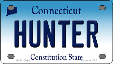 Hunter Connecticut Novelty Mini Metal License Plate Tag