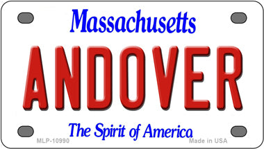 Andover Massachusetts Novelty Mini Metal License Plate Tag