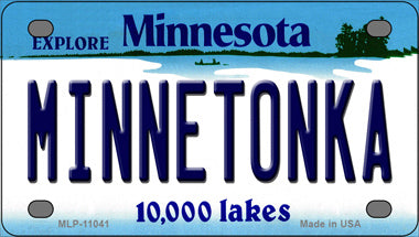 Minnetonka Minnesota State Novelty Mini Metal License Plate Tag