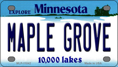 Maple Grove Minnesota State Novelty Mini Metal License Plate Tag
