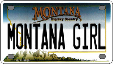 Montana Girl State Novelty Mini Metal License Plate Tag