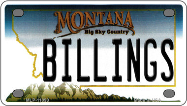 Billings Montana Novelty Mini Metal License Plate Tag