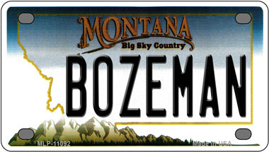 Bozeman Montana Novelty Mini Metal License Plate Tag