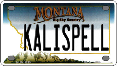 Kalispell Montana Novelty Mini Metal License Plate Tag