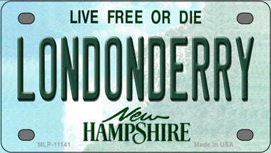 Londonderry New Hampshire Novelty Mini Metal License Plate Tag