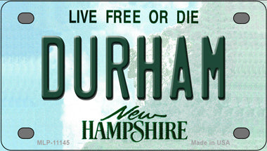 Durham New Hampshire Novelty Mini Metal License Plate Tag