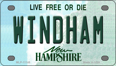 Windham New Hampshire Novelty Mini Metal License Plate Tag