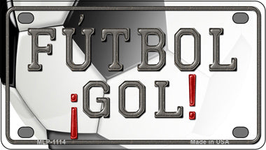 Futbol Gol Novelty Mini Metal License Plate Tag