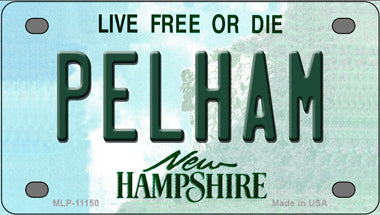 Pelham New Hampshire Novelty Mini Metal License Plate Tag