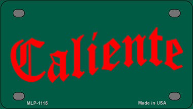 Caliente Novelty Mini Metal License Plate Tag