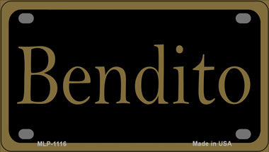 Bendito Novelty Mini Metal License Plate Tag