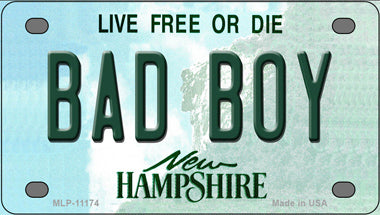 Bad Boy New Hampshire Novelty Mini Metal License Plate Tag