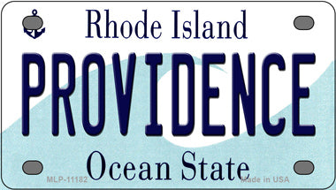 Providence Rhode Island Novelty Mini Metal License Plate Tag