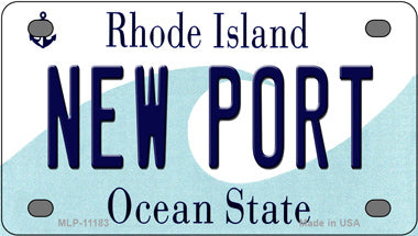 New Port Rhode Island Novelty Mini Metal License Plate Tag