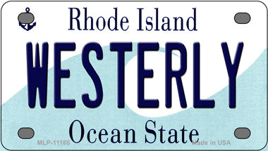 Westerly Rhode Island Novelty Mini Metal License Plate Tag