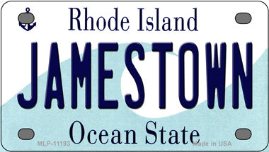 Jamestown Rhode Island Novelty Mini Metal License Plate Tag
