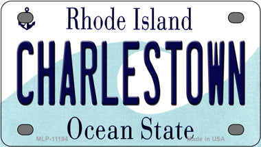 Charlestown Rhode Island Novelty Mini Metal License Plate Tag