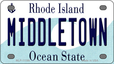 Middletown Rhode Island Novelty Mini Metal License Plate Tag