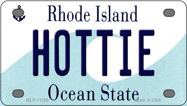 Hottie Rhode Island Novelty Mini Metal License Plate Tag